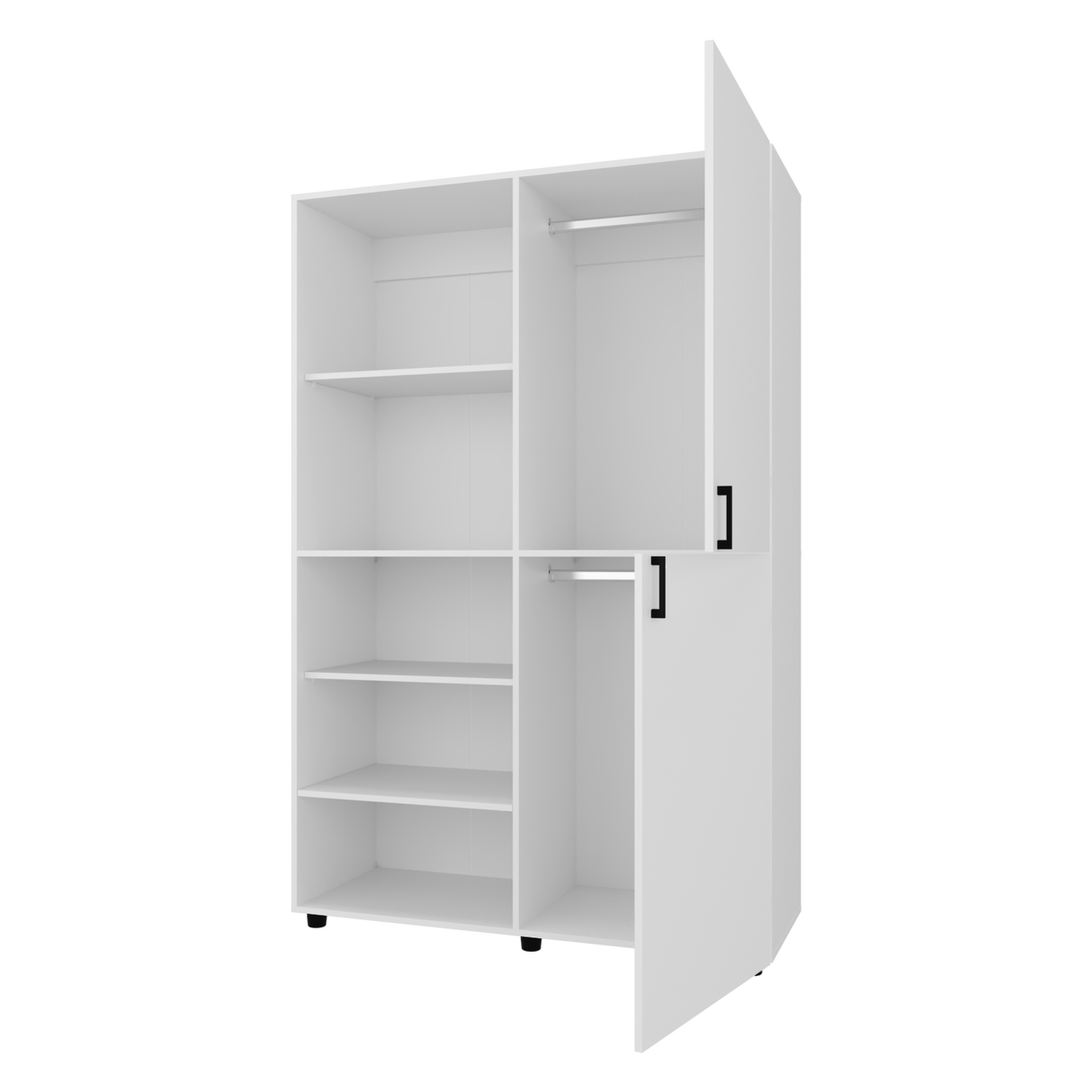 Closet Eco Blanco 120x184cm Con Siete Compartimientos - CLOSETS | Bylmo