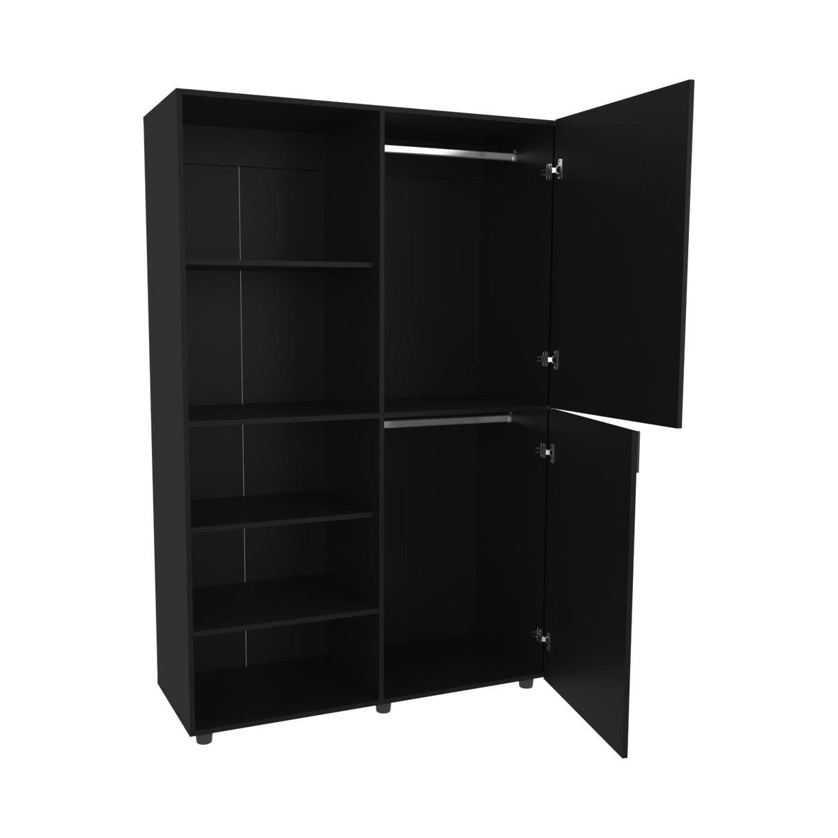 Closet Eco Wengue 120x184cm Con Siete Compartimientos - CLOSETS | Bylmo