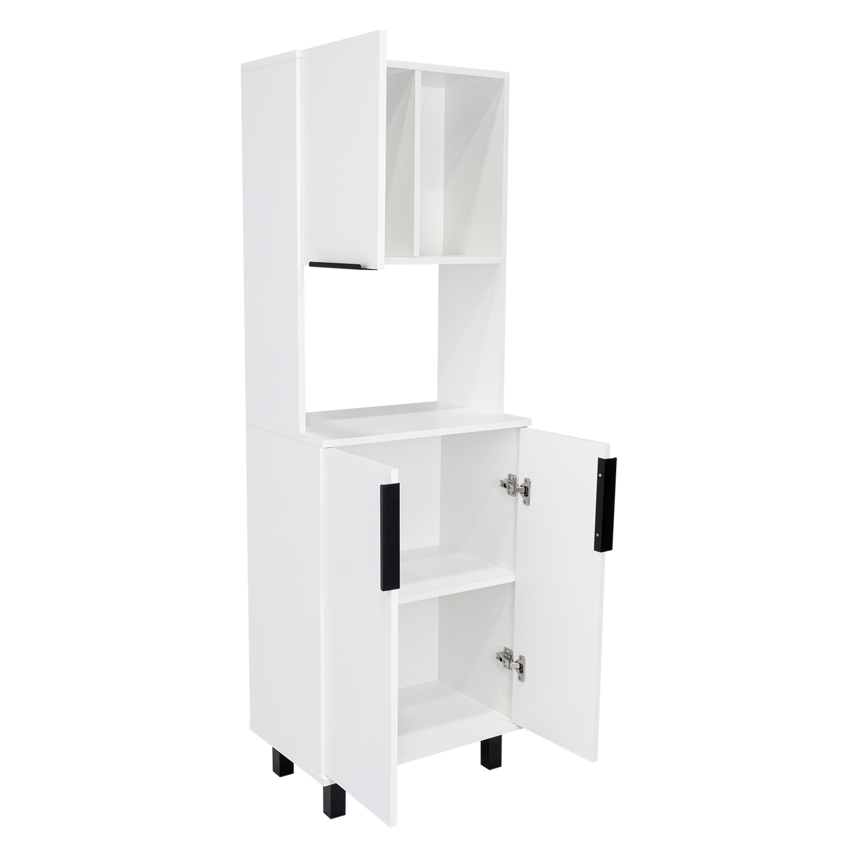 Alacena Oshawa Blanco 54x160cm Con Tres Puertas - ALACENAS Y MUEBLES MICROONDAS | Bylmo