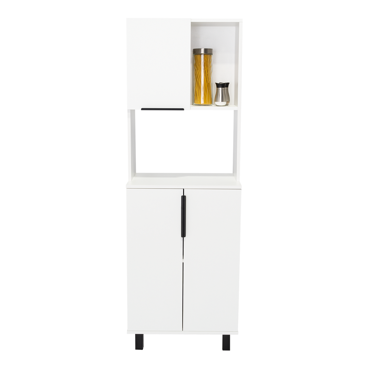 Alacena Oshawa Blanco 54x160cm Con Tres Puertas - ALACENAS Y MUEBLES MICROONDAS | Bylmo