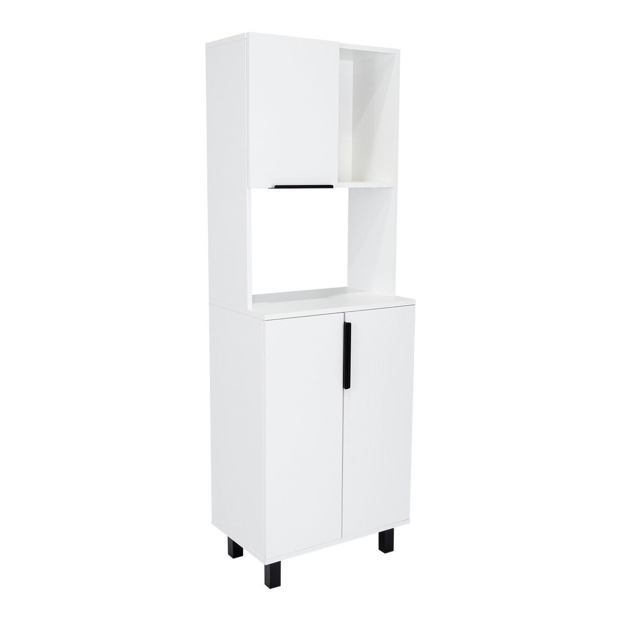 Alacena Oshawa Blanco 54x160cm Con Tres Puertas - ALACENAS Y MUEBLES MICROONDAS | Bylmo