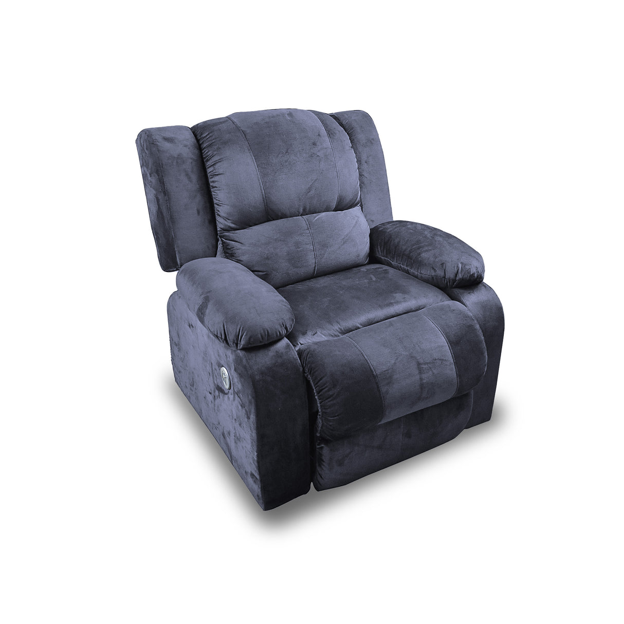 Silla Poltrona Reclinable Eléctrica Reclinomatic Gris Oscuro 90x102cm con Reposapiés - SOFAS Y POLTRONAS | Bylmo