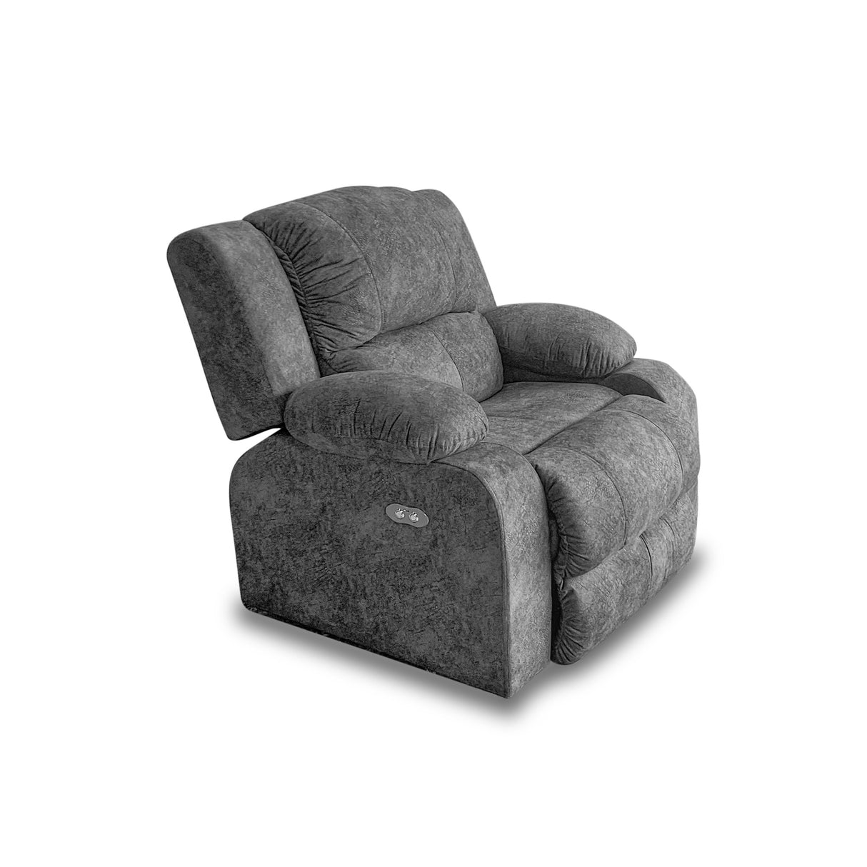 Silla Poltrona Reclinable Eléctrica Reclinomatic Grafito 90x102cm con Reposapiés - SOFAS Y POLTRONAS | Bylmo