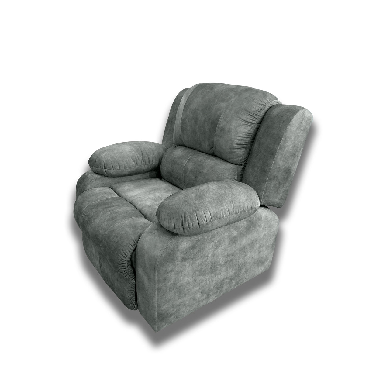Silla Poltrona Reclinable Manual Reclinomatic Gris 90x102cm con Reposapiés - SOFAS Y POLTRONAS | Bylmo