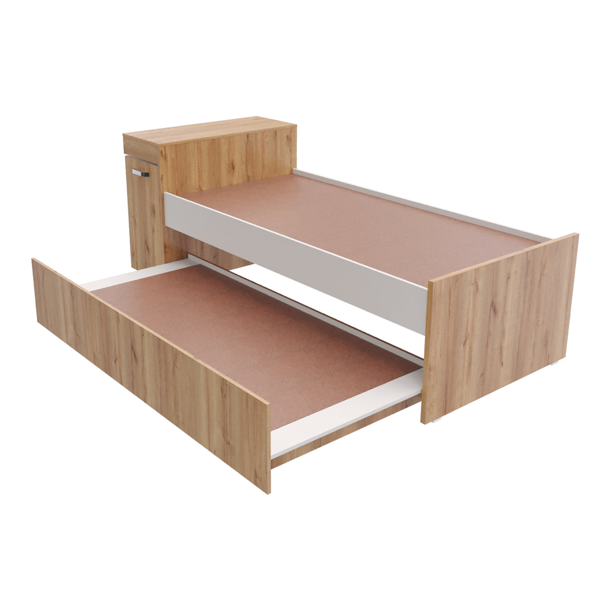Cama Nido Lia Duna 96x83cm con Escritorio para Cama Sencilla y sin Colchones - CAMAS | Bylmo