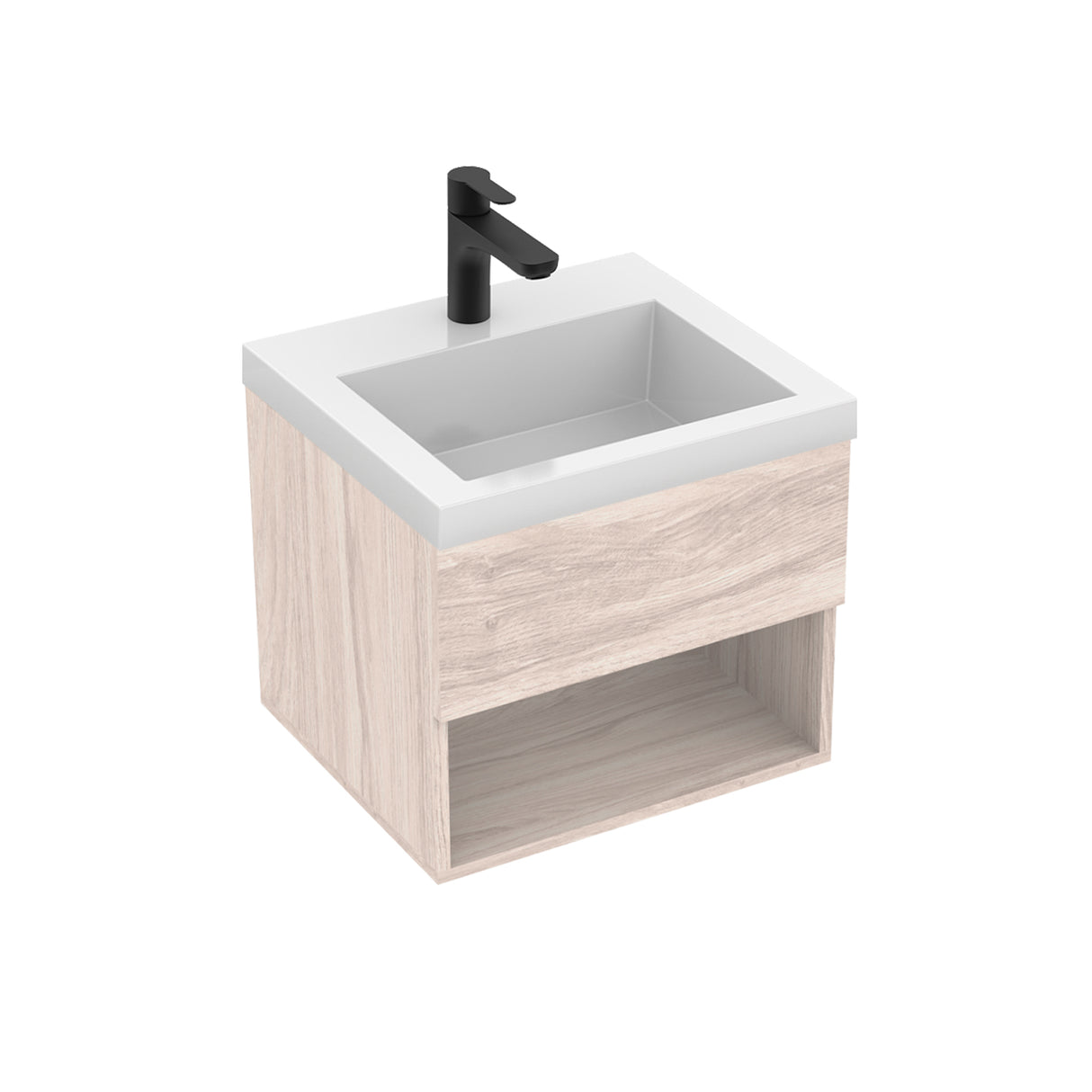 Mueble para Lavamanos Flotante Essential Soder 48x40cm con Lavamanos Oslo - MUEBLES PARA LAVAMANOS | Bylmo