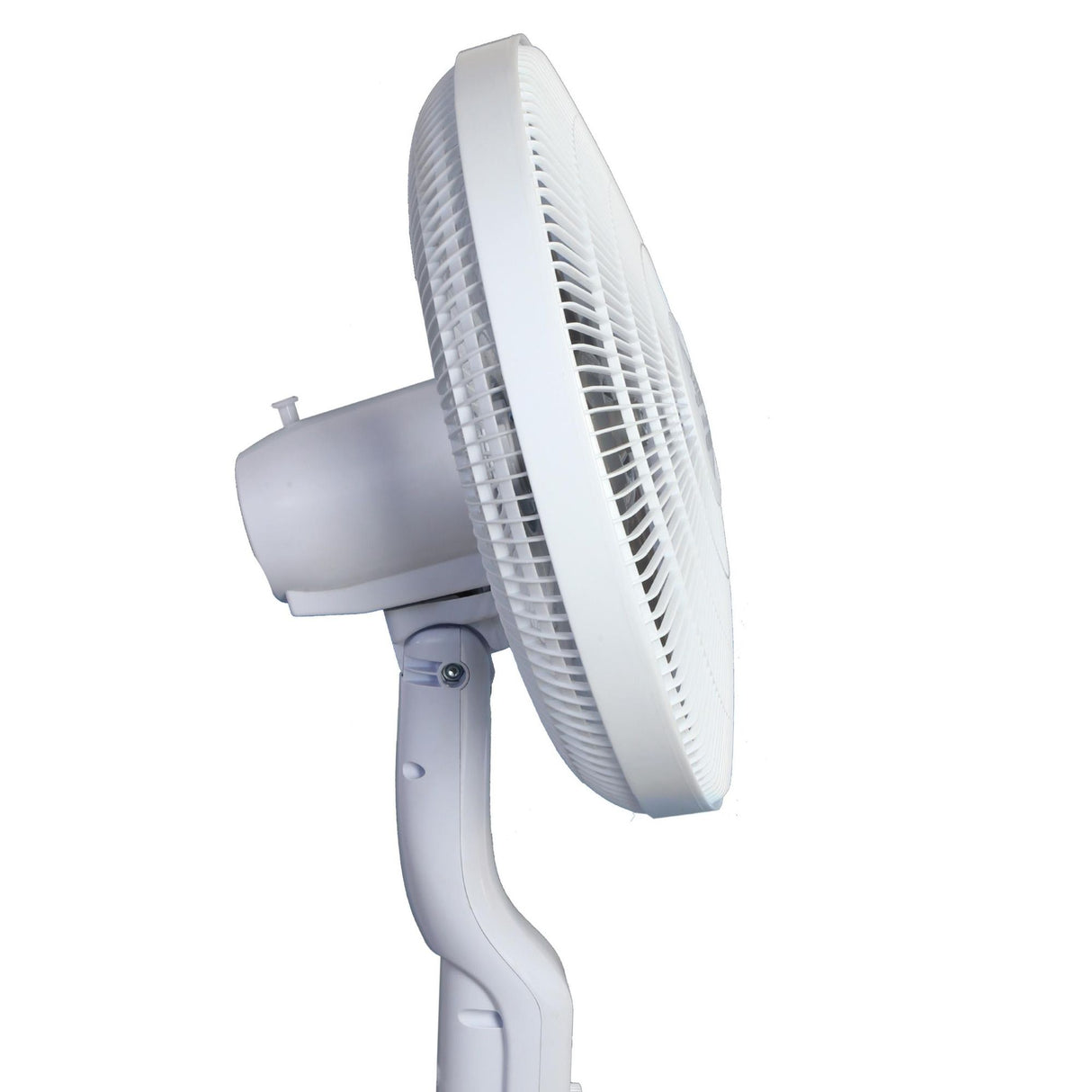 Ventilador de Piso MaxiFlow Elite Blanco y Gris 48.5x140cm de Tres Velocidades con Oscilación - VENTILADORES | Bylmo