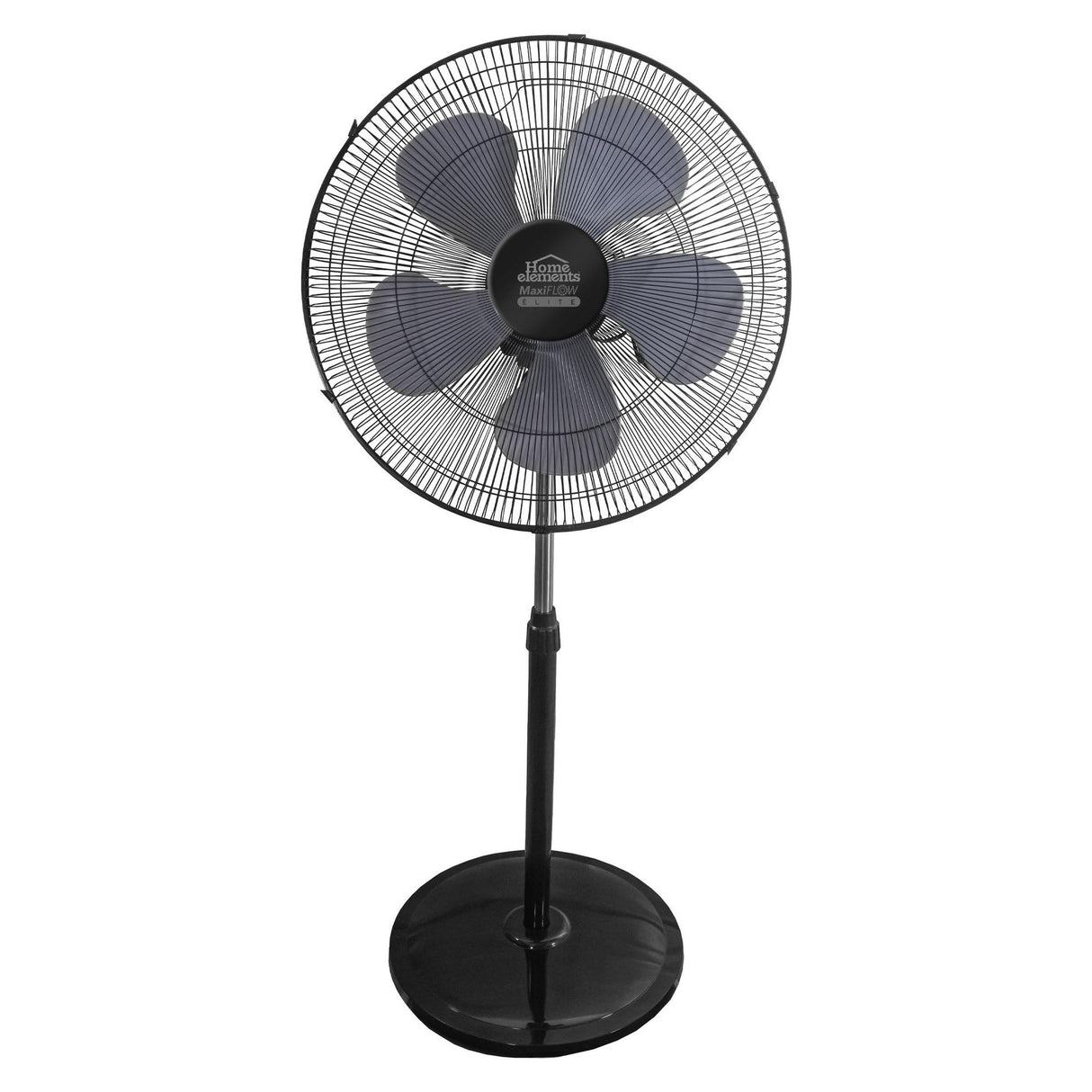 Ventilador de Piso MaxiFlow Elite Negro 48.5x130cm de Tres Velocidades con Oscilación - VENTILADORES | Bylmo