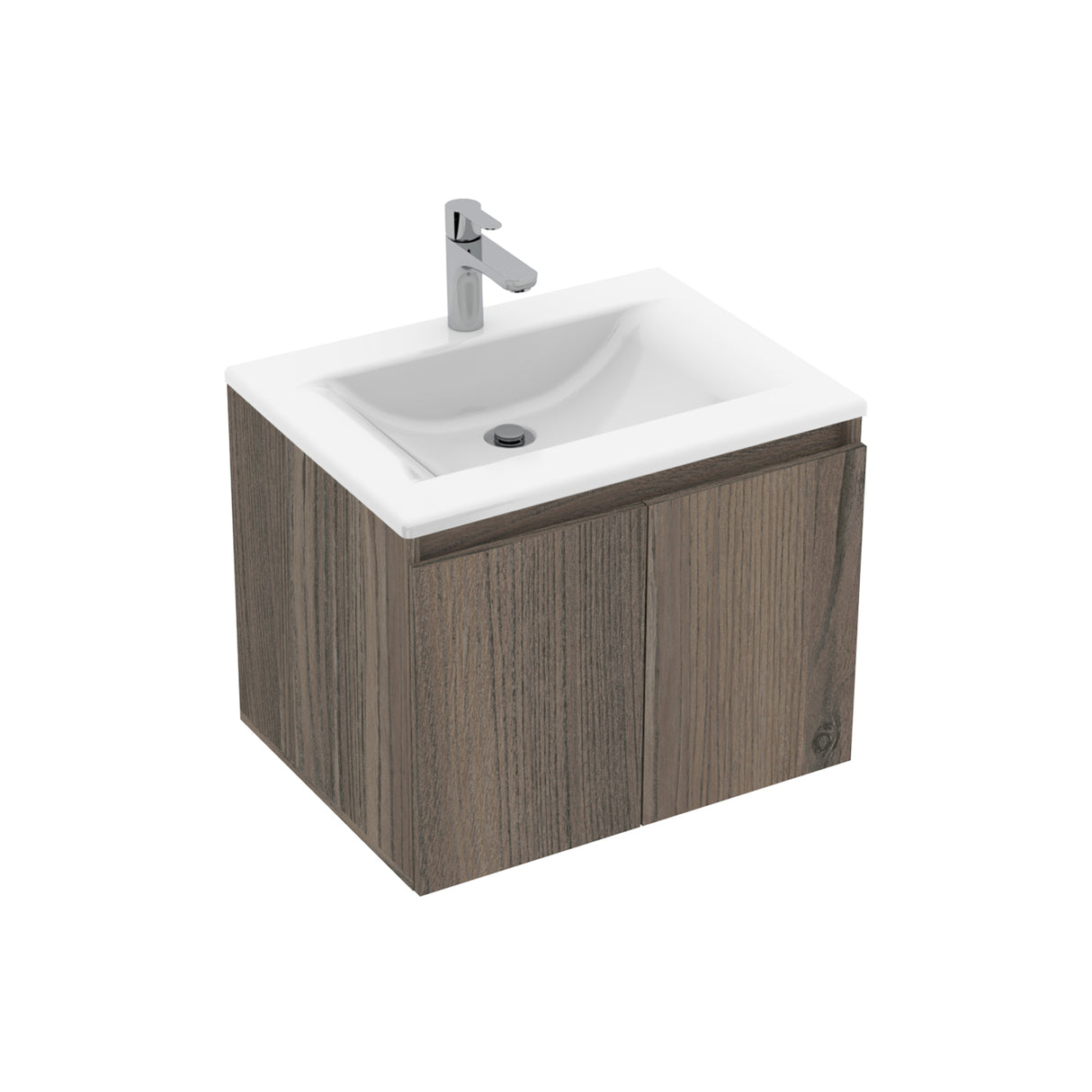 Mueble para Lavamanos Individual Essential Mitte 63x48cm con Lavamanos Trentino y Dos Puertas - MUEBLES PARA LAVAMANOS | Bylmo