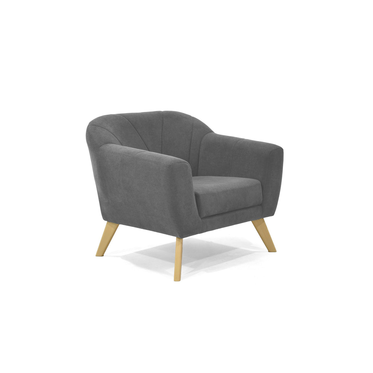 Poltrona Thor Gris 95x82cm de Un Puesto con Apoya Brazos - SOFAS Y POLTRONAS | Bylmo