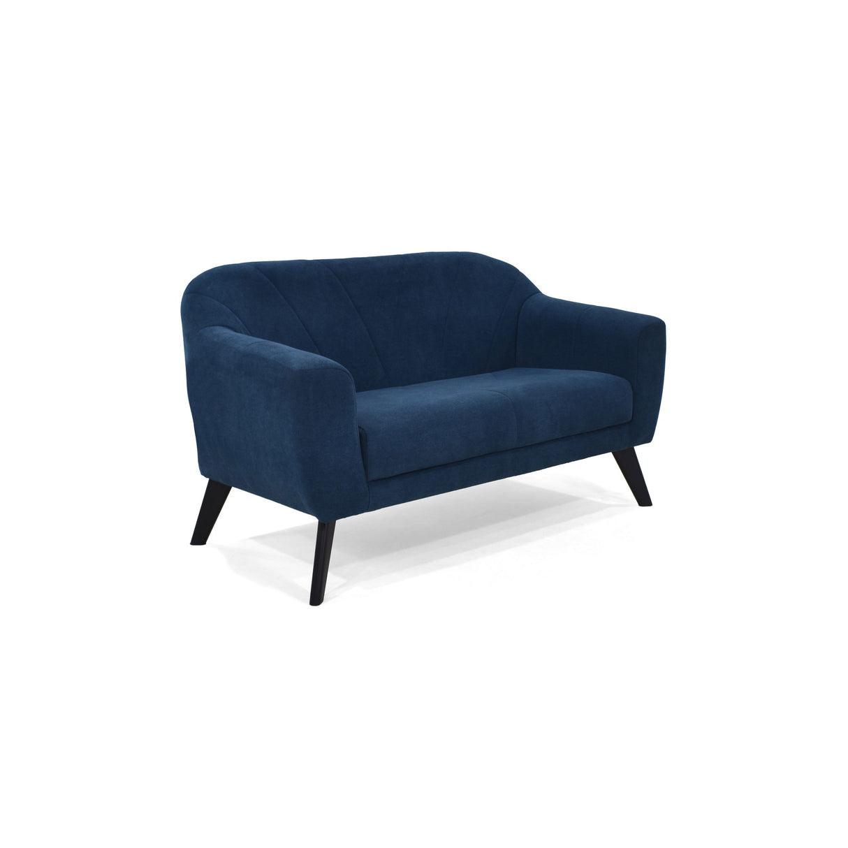 Sala Thor Indigo y Blanco 145x82cm de Tres Puestos con Apoya Brazos y Mesa de Centro - SOFAS Y POLTRONAS | Bylmo