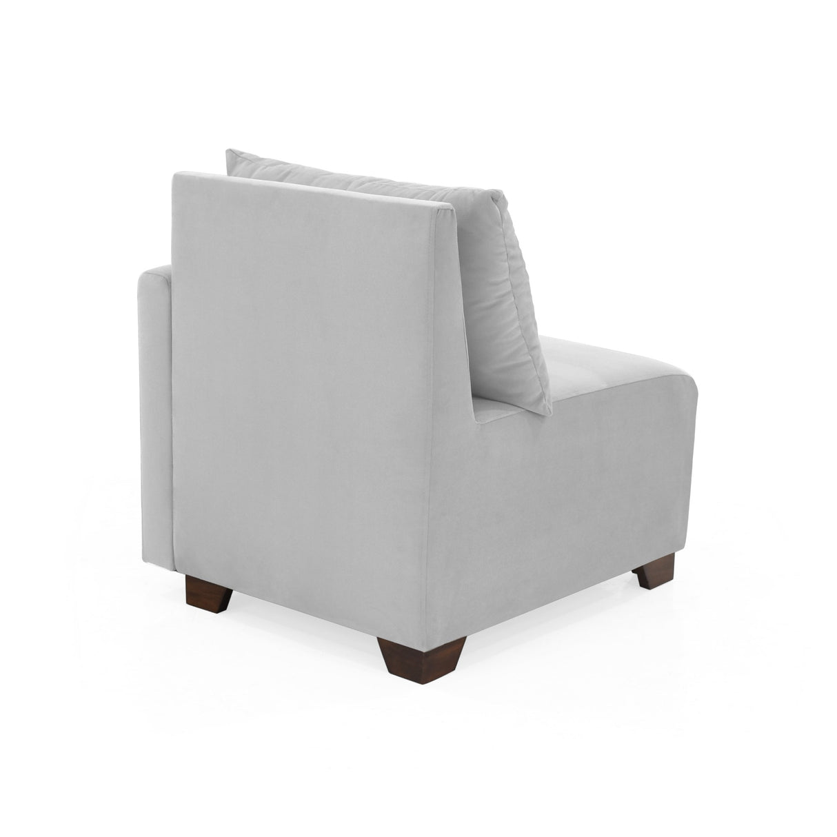 Poltrona Modular Alcala Plata 70x80cm de Un Puesto con Apoya Brazos Izquierdo - SOFAS Y POLTRONAS | Bylmo