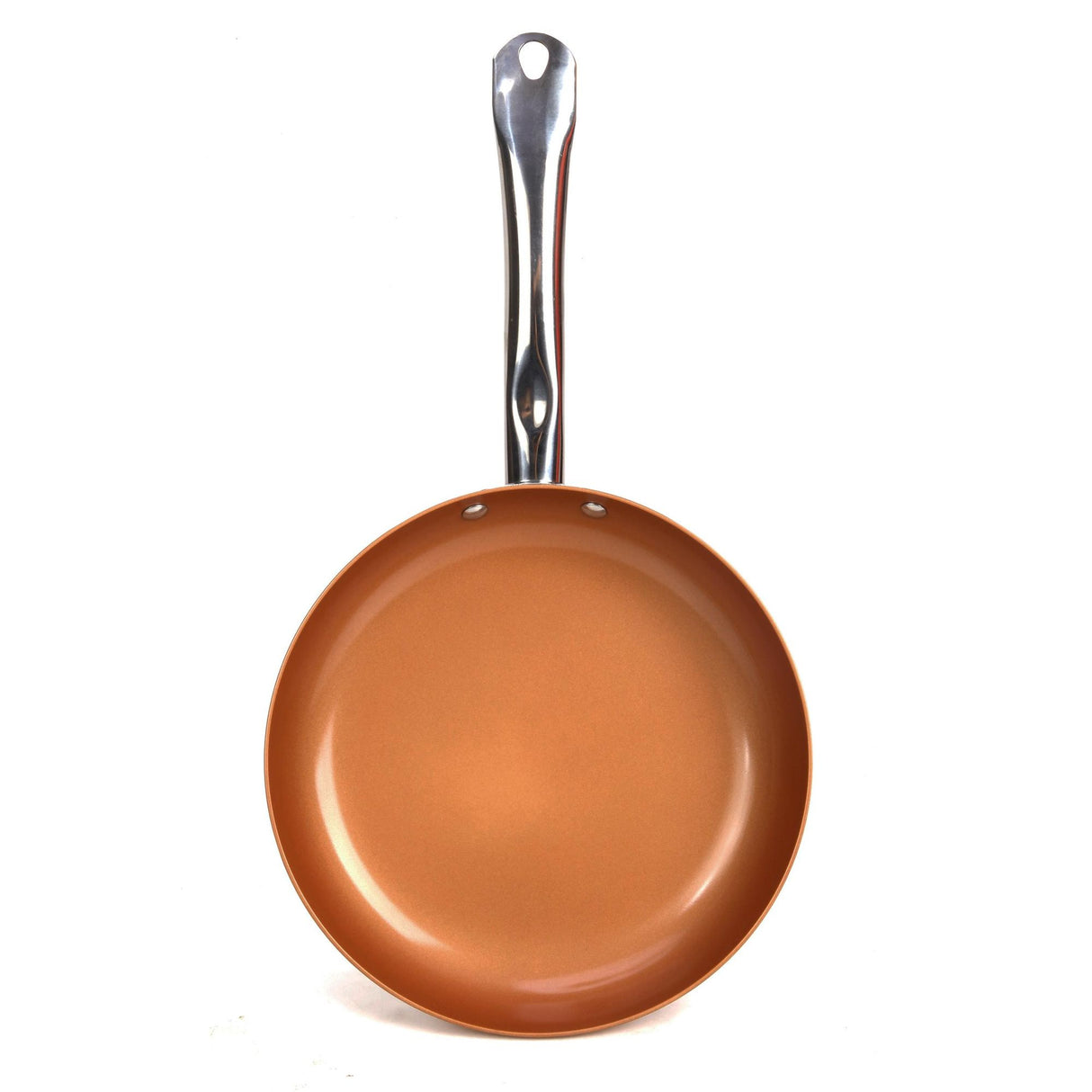 Sartén Hondo Cobre 22x7cm De 1.2 Litros Apta para Inducción con Mango de Acero Inoxidable - OLLAS Y SARTENES | Bylmo