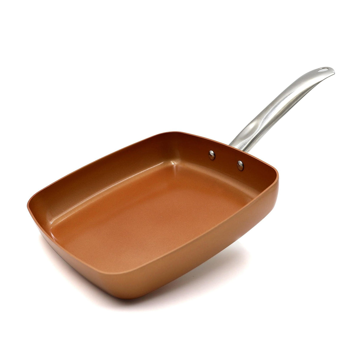 Sarten Cobre 24.5x6cm De 1.2 Litros Apta para Inducción con Mango de Acero Inoxidable - OLLAS Y SARTENES | Bylmo