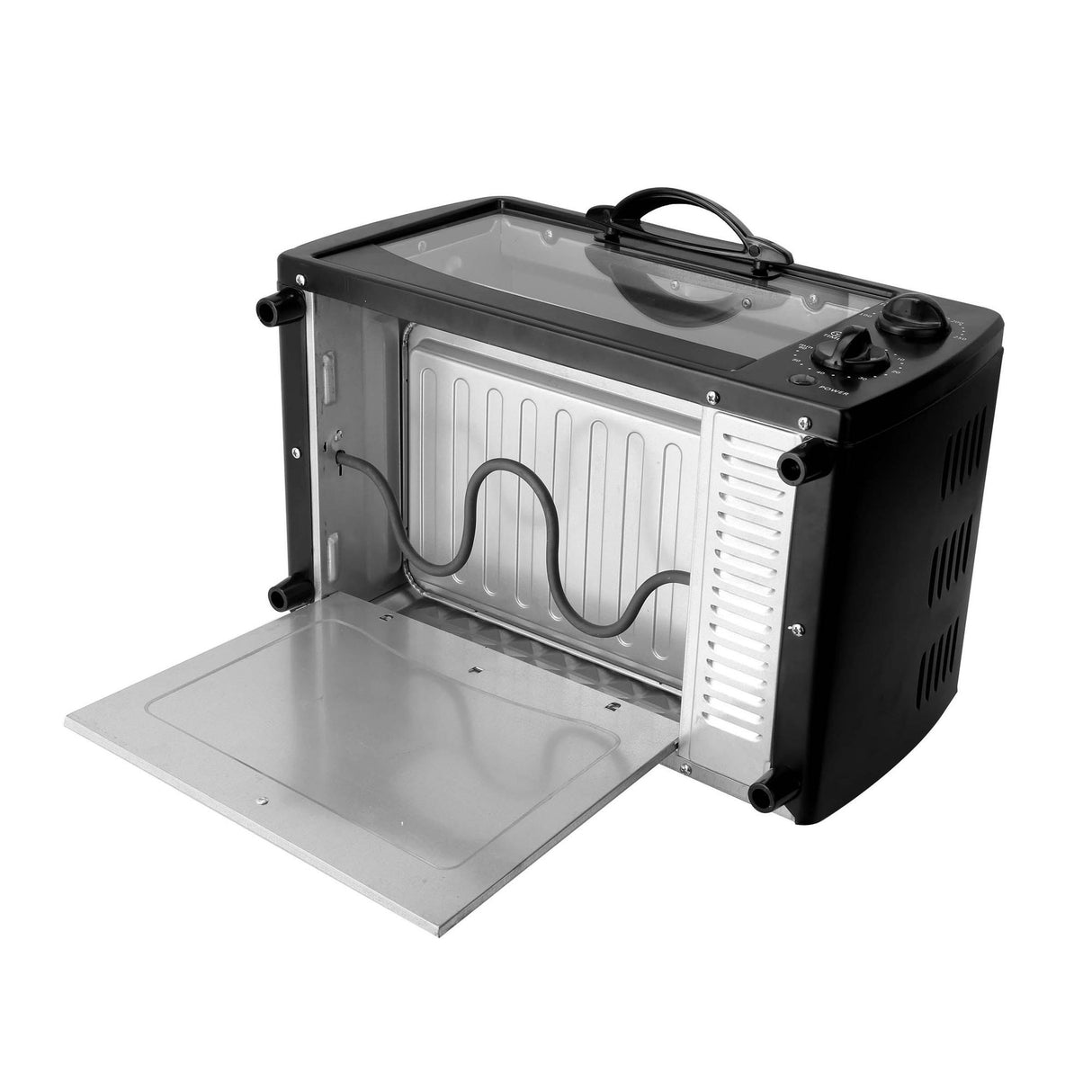 Horno Tostador Negro 26.5x20.5cm de 9 Litros con Temporizador - HORNOS TOSTADORES | Bylmo