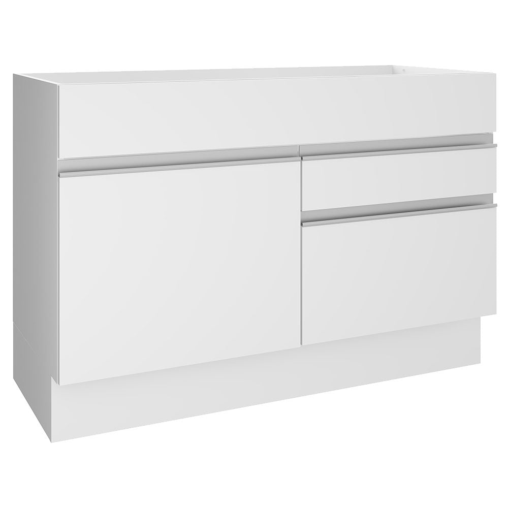 Mueble Inferior de Cocina Glamy Blanco 120x81cm sin Mesón y sin Estufa con Un Entrepaño - MUEBLES INFERIORES DE COCINA | Bylmo