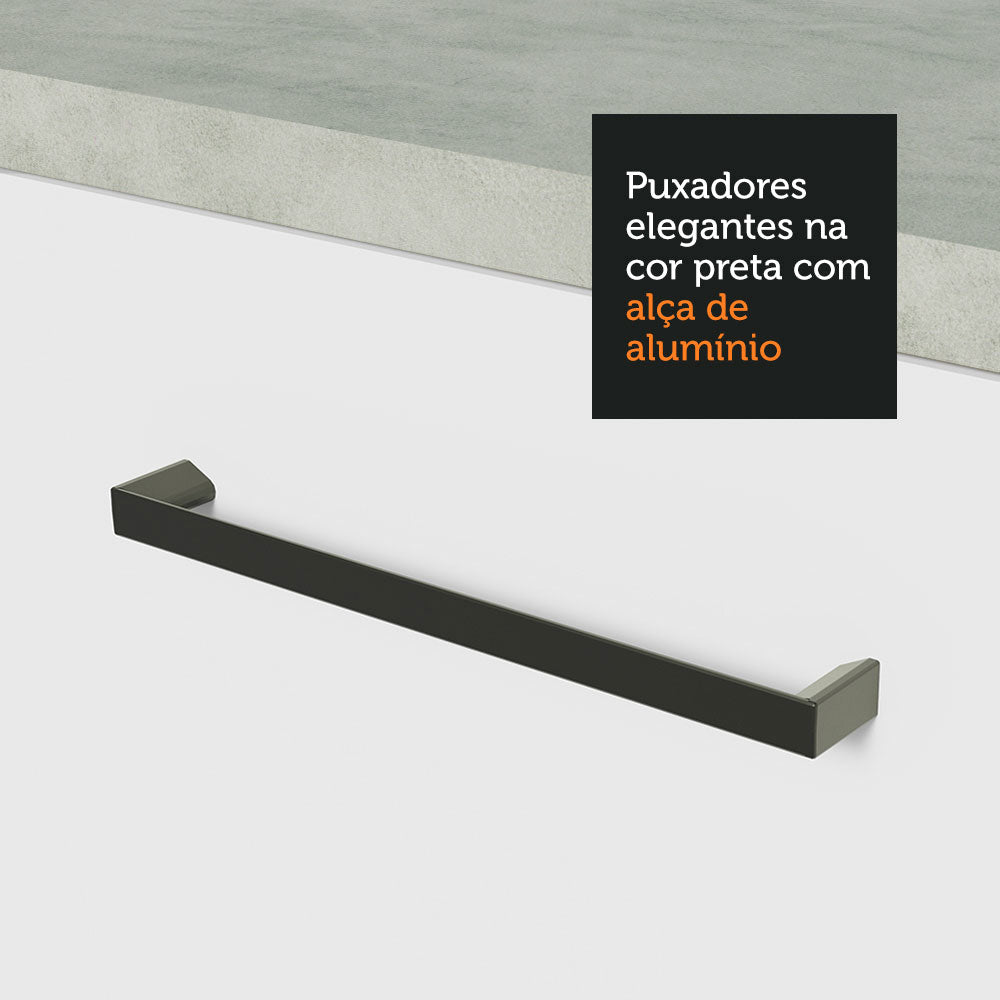 Mueble Inferior de Cocina Agata Blanco 40x84cm con Mesón de Madera y sin Estufa con 3 Cajones - MUEBLES INFERIORES DE COCINA | Bylmo
