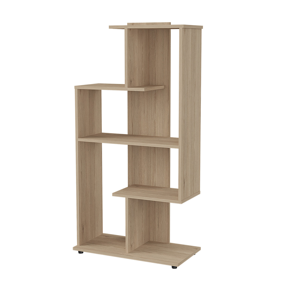 Biblioteca con Forma Irregular Arena 60x120cm con Cinco Entrepaños - BIBLIOTECAS Y ESTANTERIAS | Bylmo
