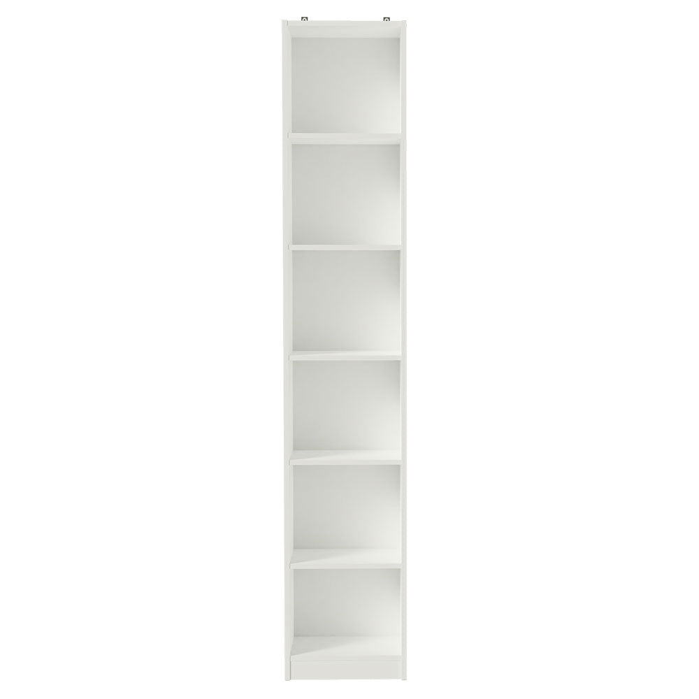 Estantería Blanco 37x204cm con Seis Compartimientos - BIBLIOTECAS Y ESTANTERIAS | Bylmo