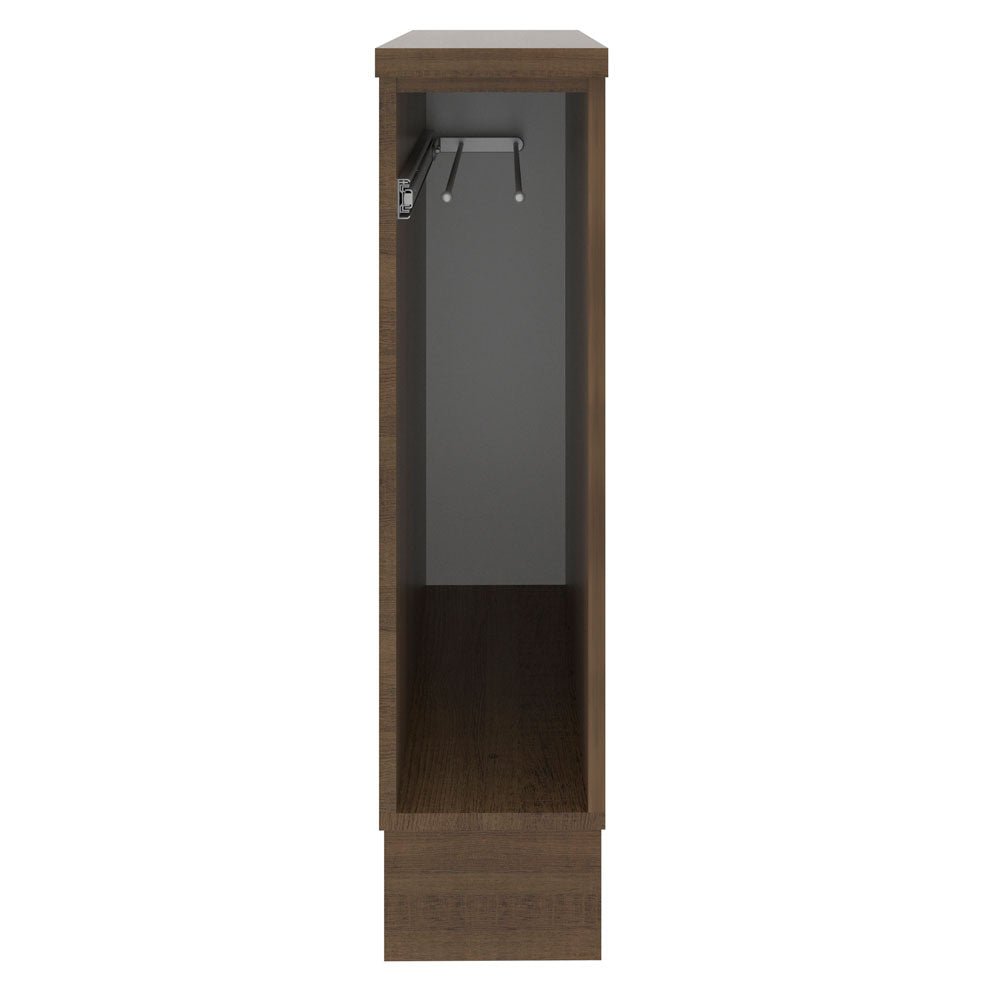 Mueble Auxiliar de Cocina Glamy Marron 20x84cm con Patas y Mesón de Madera - BARRAS Y MUEBLES AUXILIARES | Bylmo