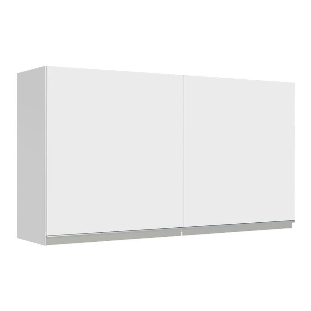 Gabinete de Cocina Glamy Blanco 120x66cm Flotante con Dos Puertas - ALACENAS Y MUEBLES MICROONDAS | Bylmo