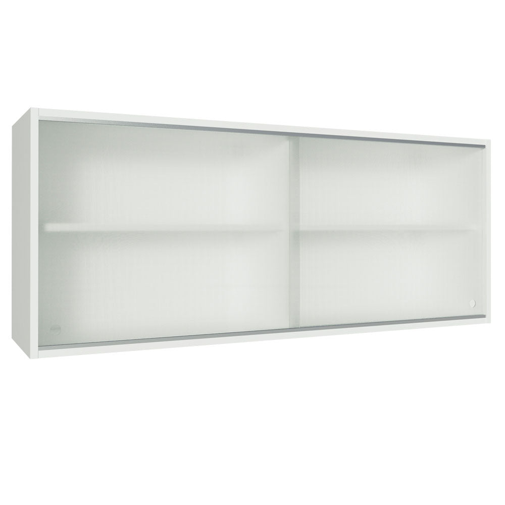 Gabinete de Cocina Glamy Blanco 120x50cm Flotante con Dos Puertas - ALACENAS Y MUEBLES MICROONDAS | Bylmo