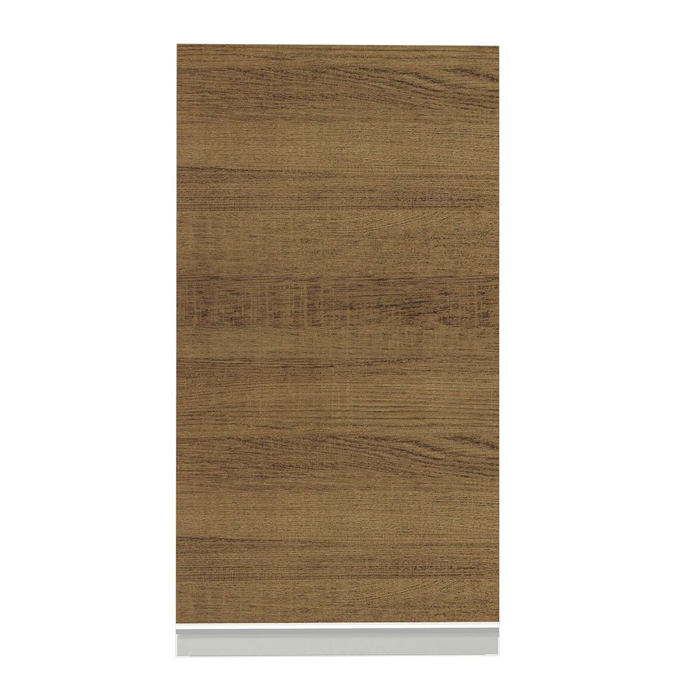 Gabinete de Cocina Glamy Blanco y Marron 35x66cm Flotante con Una Puerta - ALACENAS Y MUEBLES MICROONDAS | Bylmo