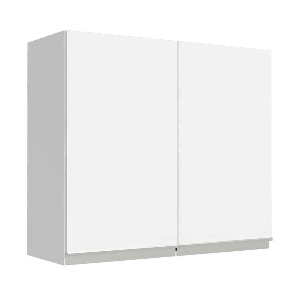Gabinete de Cocina Glamy Blanco 70x66cm Flotante con Dos Puertas - ALACENAS Y MUEBLES MICROONDAS | Bylmo