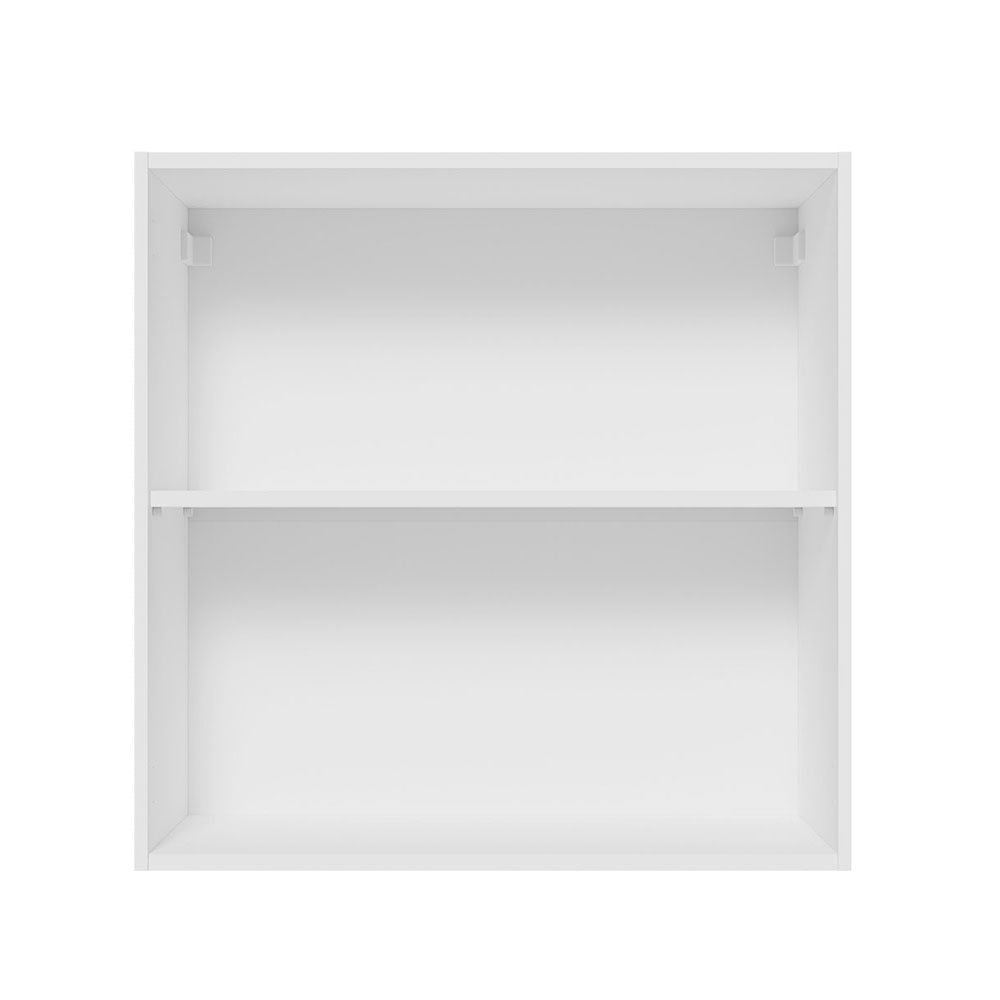 Gabinete de Cocina Glamy Blanco y Marron 70x66cm Flotante con Dos Puertas - ALACENAS Y MUEBLES MICROONDAS | Bylmo