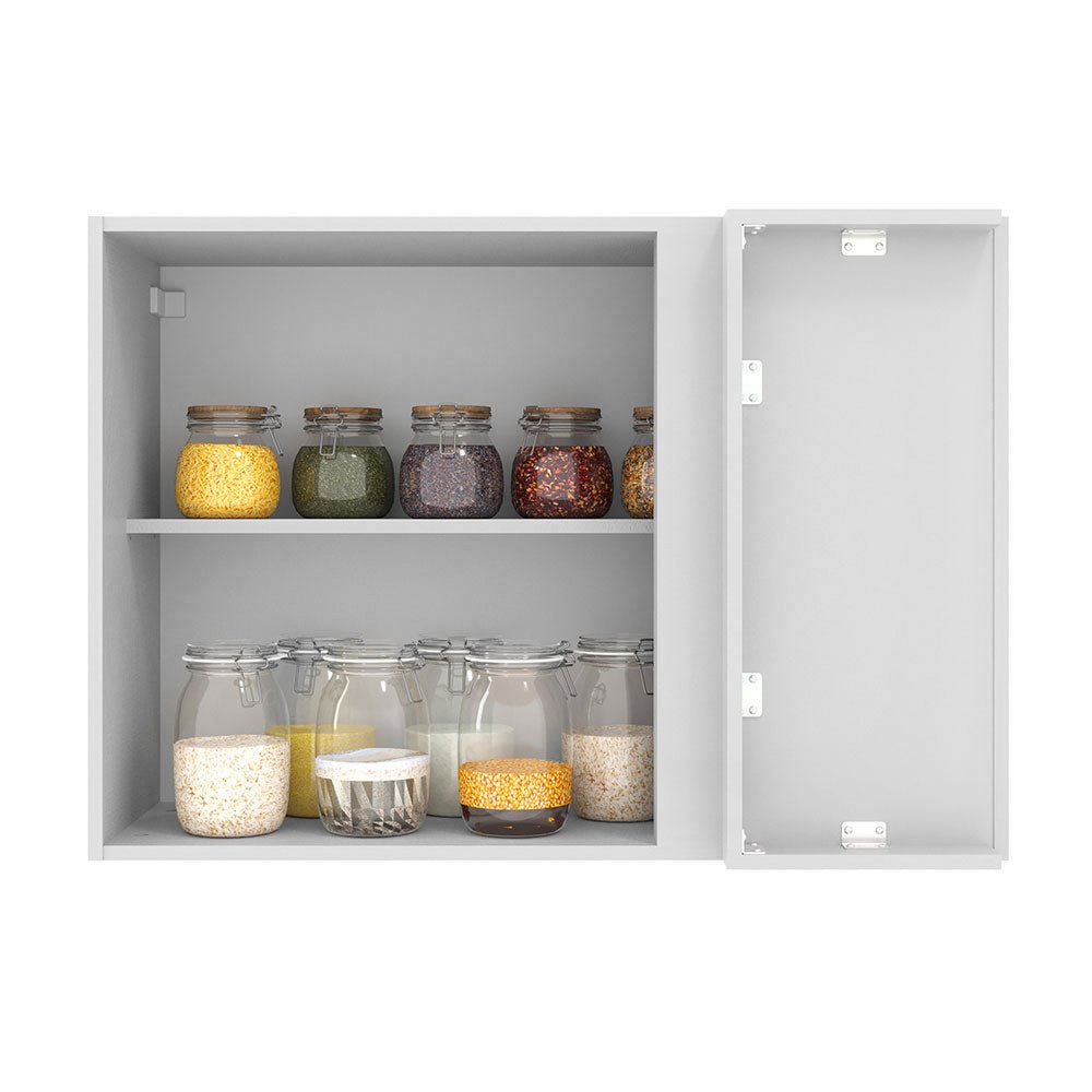 Gabinete de Cocina Agata Blanco 94x66cm Flotante con Una Puerta - ALACENAS Y MUEBLES MICROONDAS | Bylmo