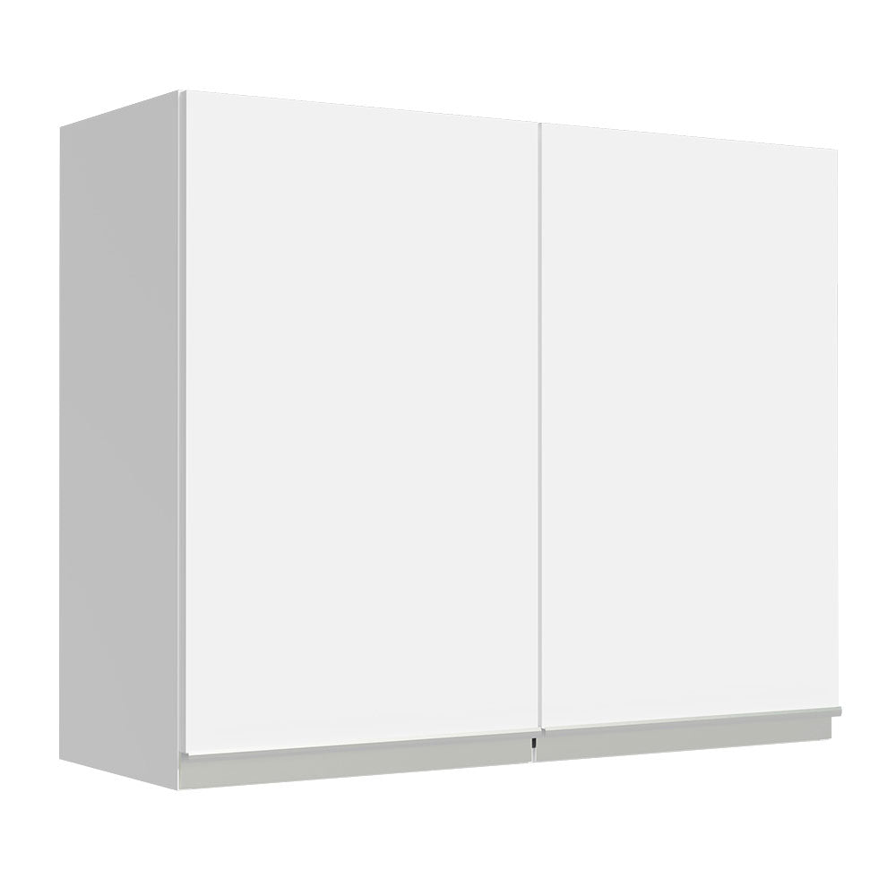 Gabinete de Cocina Glamy Blanco 80x66cm Flotante con Dos Puertas - ALACENAS Y MUEBLES MICROONDAS | Bylmo