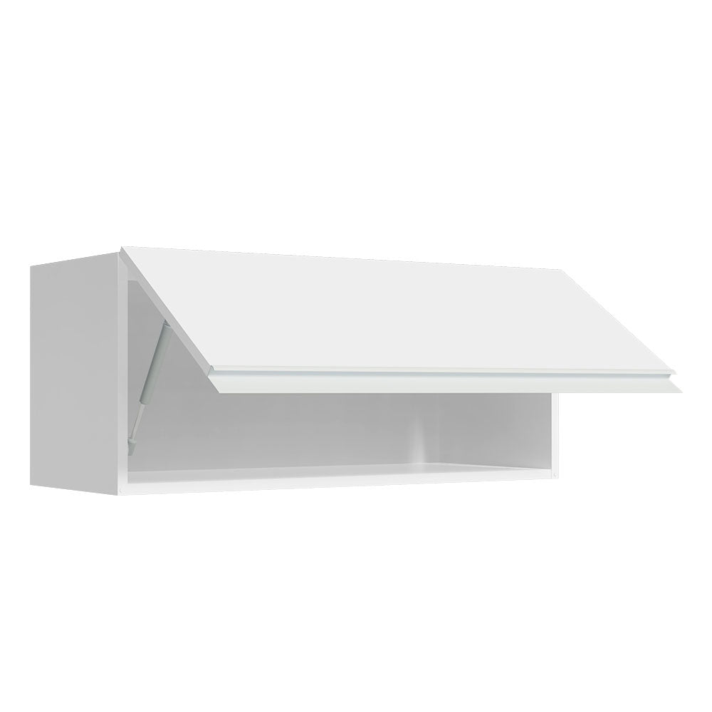 Gabinete de Cocina Glamy Blanco 80x33cm Flotante con Una Puerta - ALACENAS Y MUEBLES MICROONDAS | Bylmo