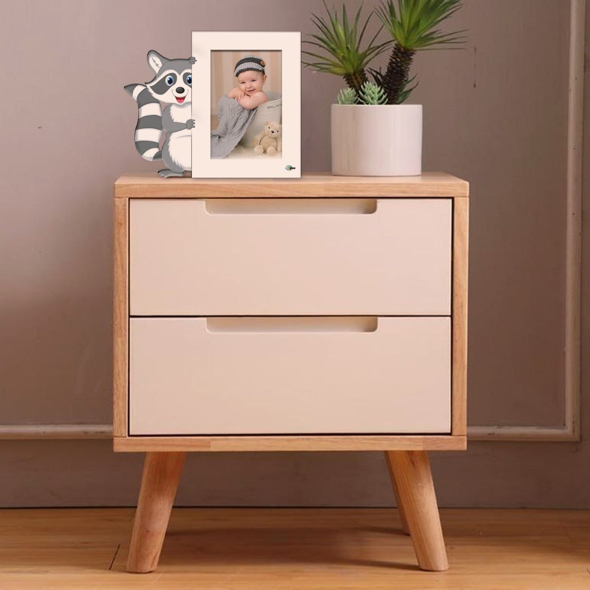 Portarretrato Kids Blanco 23.7x20cm sin Marco y con Vidrio Protector - PORTARRETRATOS | Bylmo