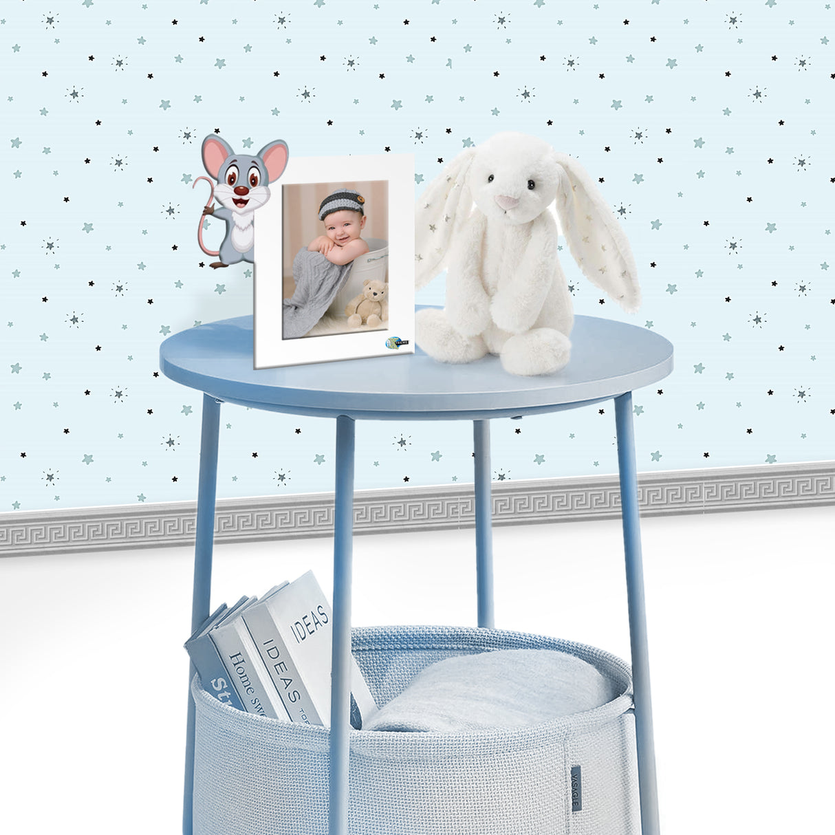 Portarretrato Kids Blanco 19.5x22cm sin Marco y con Vidrio Protector - PORTARRETRATOS | Bylmo