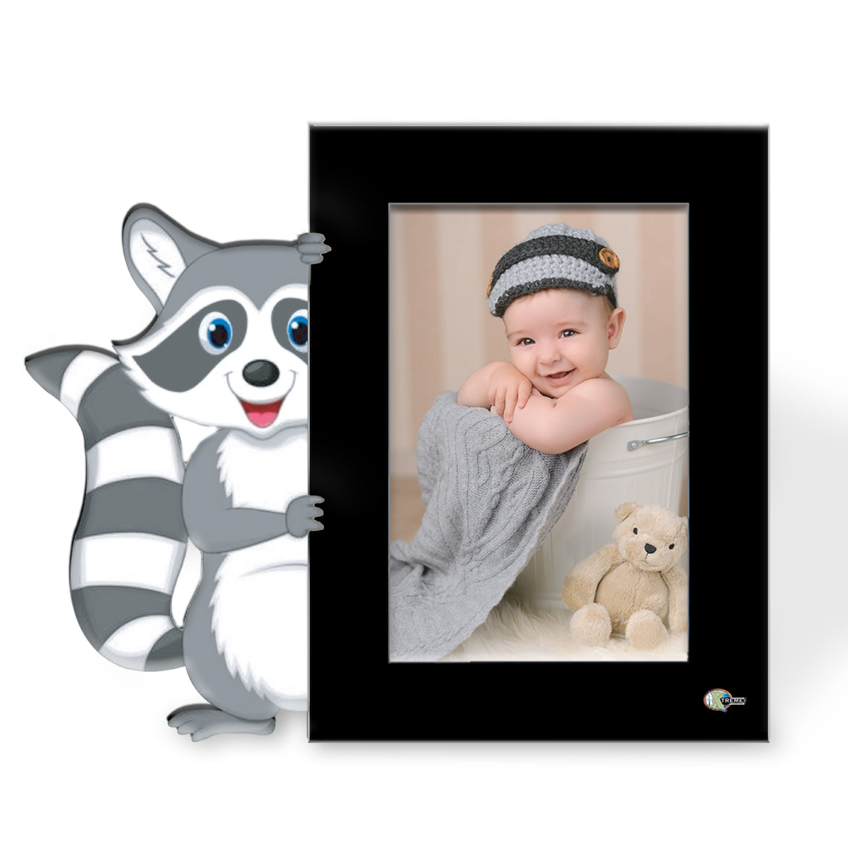 Portarretrato Kids Negro 23x20cm sin Marco y con Vidrio Protector - PORTARRETRATOS | Bylmo