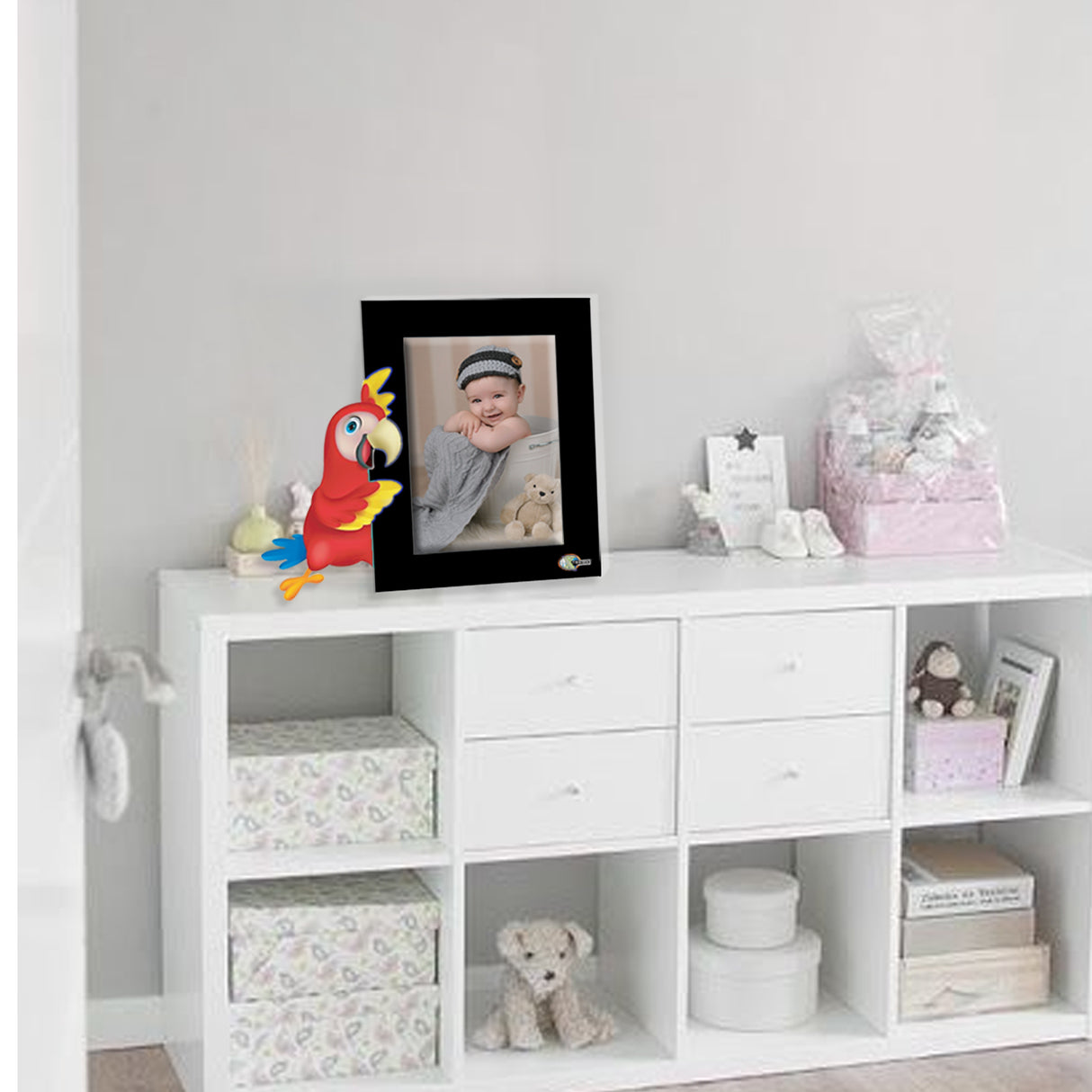 Portarretrato Kids Negro 21x19.5cm sin Marco y con Vidrio Protector - PORTARRETRATOS | Bylmo