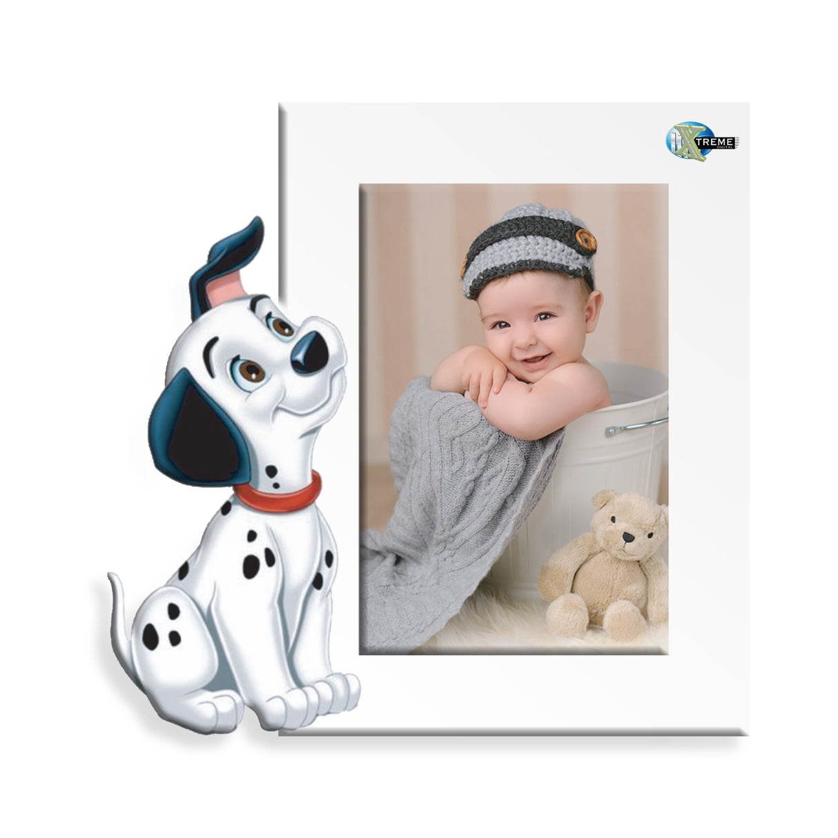 Portarretrato Kids Blanco 19.5x20cm sin Marco y con Vidrio Protector - PORTARRETRATOS | Bylmo