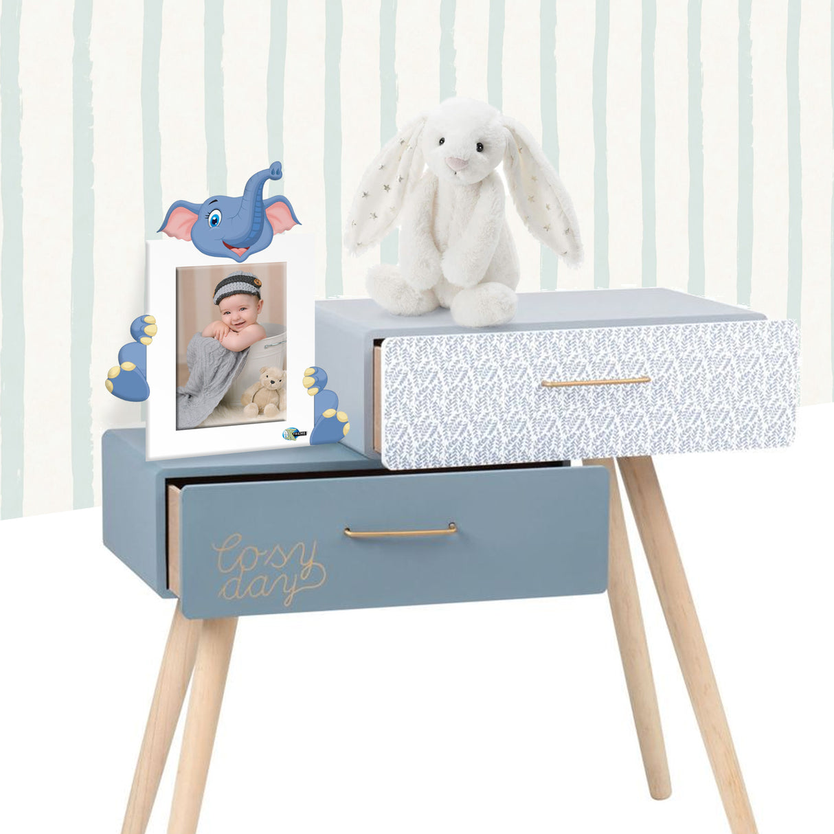 Portarretrato Kids Blanco 21x26cm sin Marco y con Vidrio Protector - PORTARRETRATOS | Bylmo