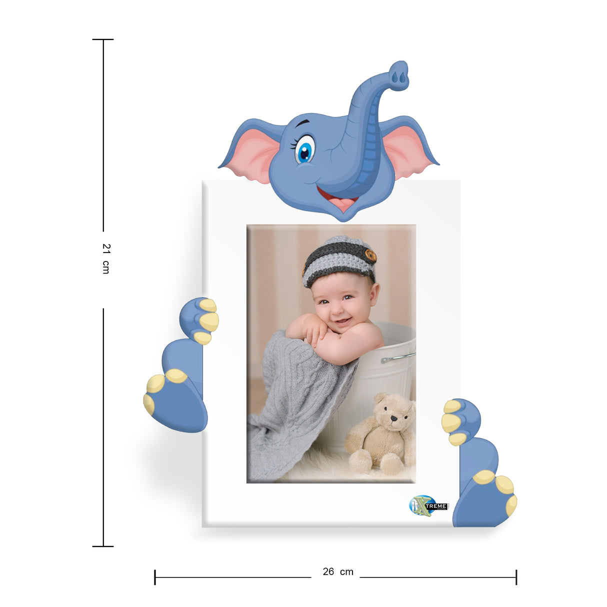 Portarretrato Kids Blanco 21x26cm sin Marco y con Vidrio Protector - PORTARRETRATOS | Bylmo