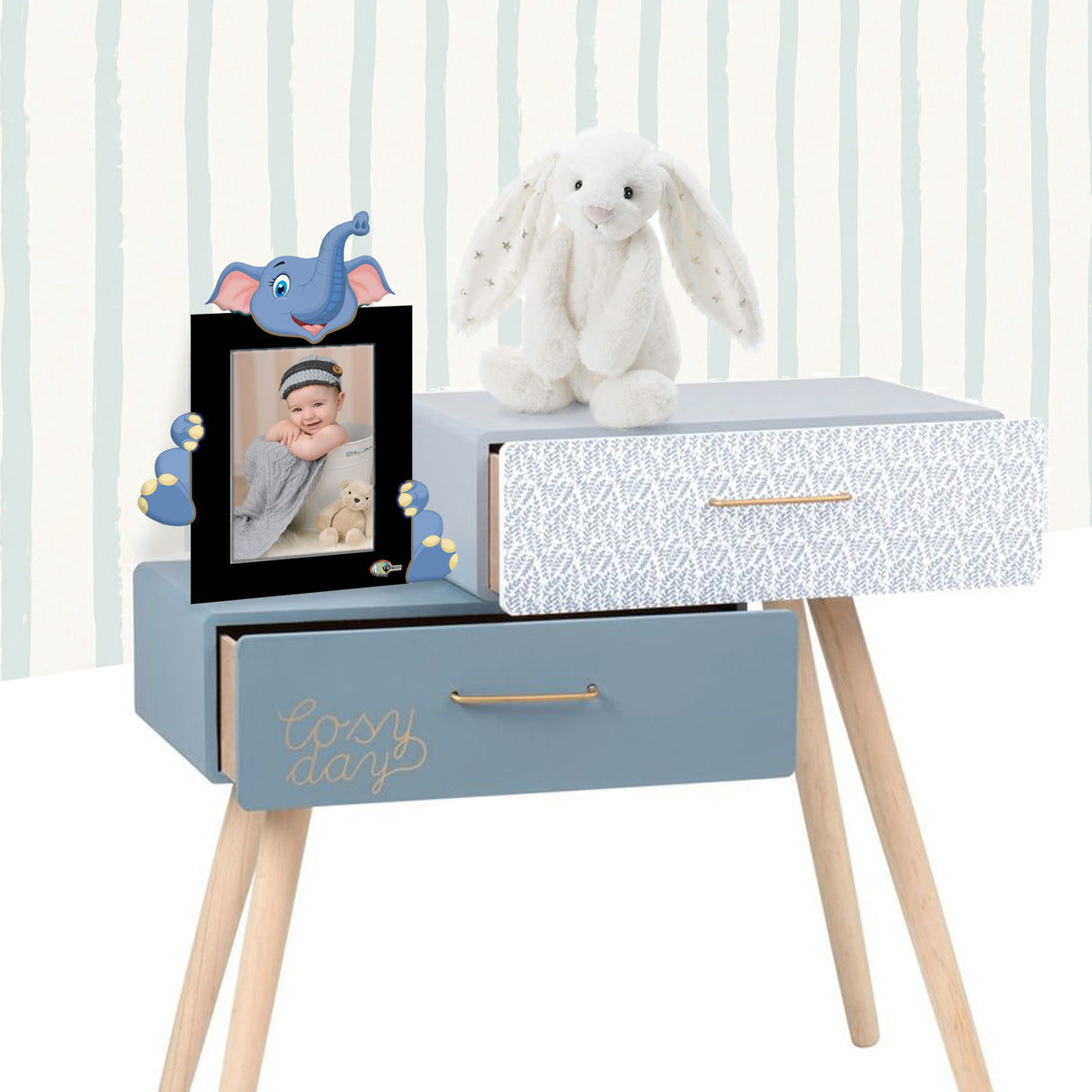 Portarretrato Kids Negro 21x26cm sin Marco y con Vidrio Protector - PORTARRETRATOS | Bylmo