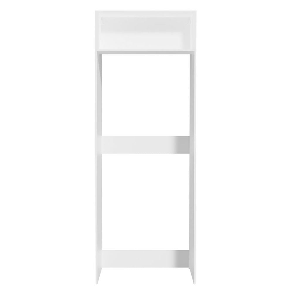 Mueble Auxiliar para Nevera Glamy Blanco y Marron 83x225cm con Dos Compartimientos - BARRAS Y MUEBLES AUXILIARES | Bylmo