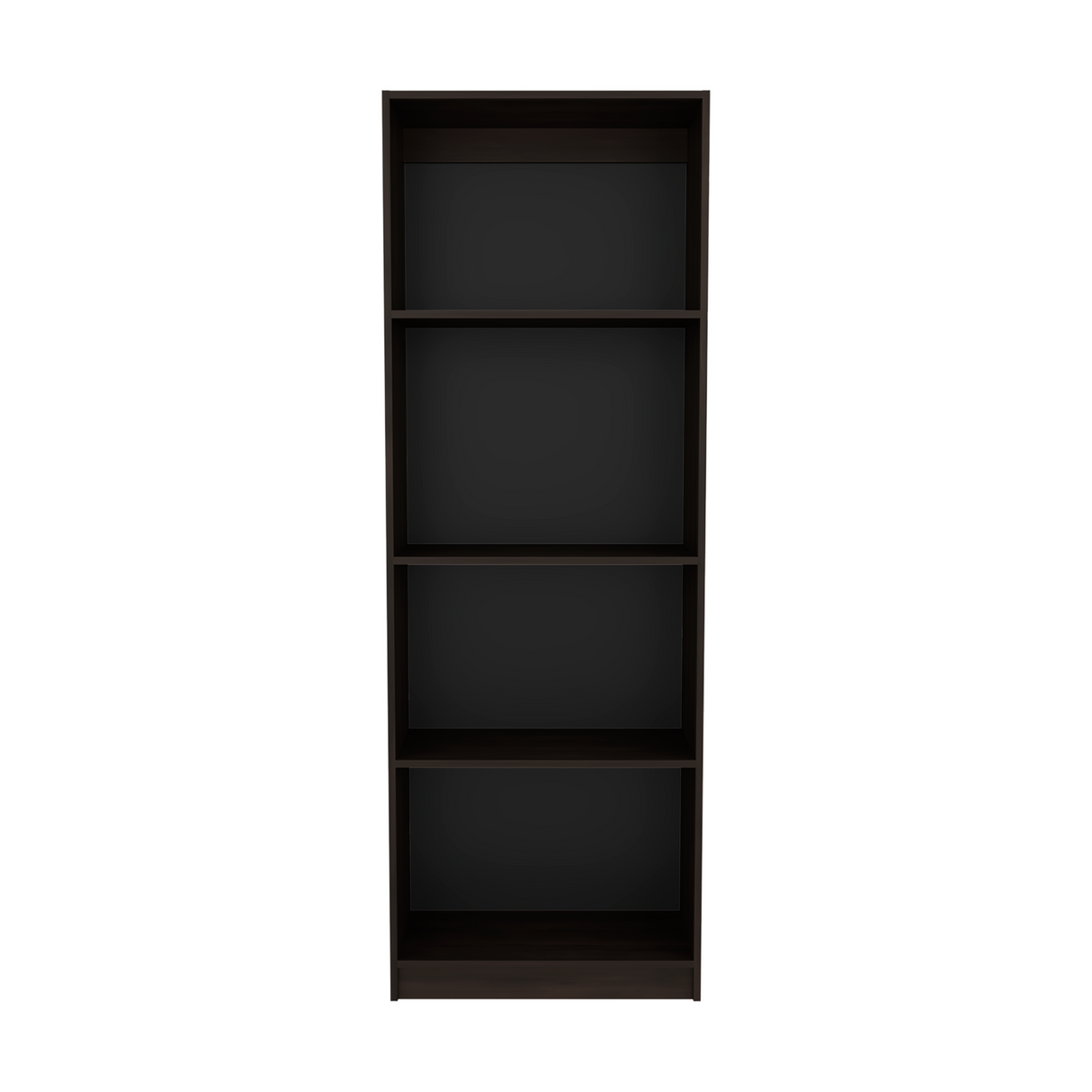 Estantería Home Nogal 62.8x180.6cm Rectangular con Tres Entrepaños y Cuatro Compartimientos - BIBLIOTECAS Y ESTANTERIAS | Bylmo