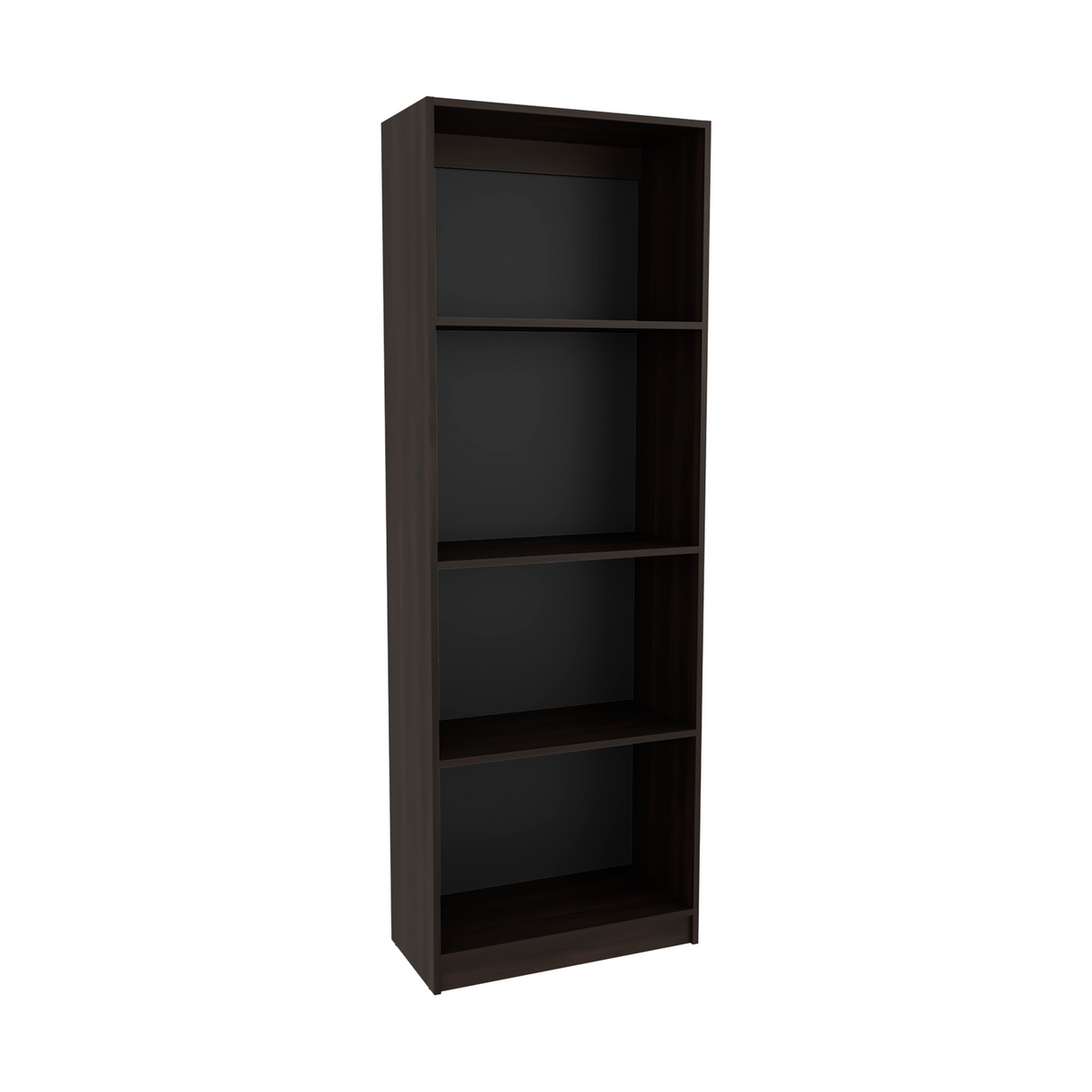 Estantería Home Nogal 62.8x180.6cm Rectangular con Tres Entrepaños y Cuatro Compartimientos - BIBLIOTECAS Y ESTANTERIAS | Bylmo