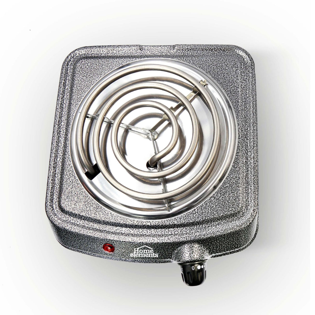 Estufa Eléctrica Gris 22x7.5cm de Un Quemador Portátil con Cinco Niveles de Temperatura - ESTUFAS | Bylmo