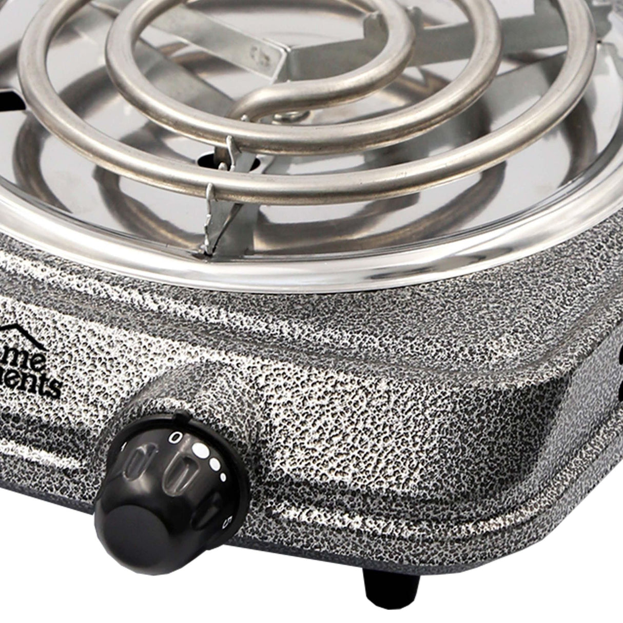 Estufa Eléctrica Gris 22x7.5cm de Un Quemador Portátil con Cinco Niveles de Temperatura - ESTUFAS | Bylmo