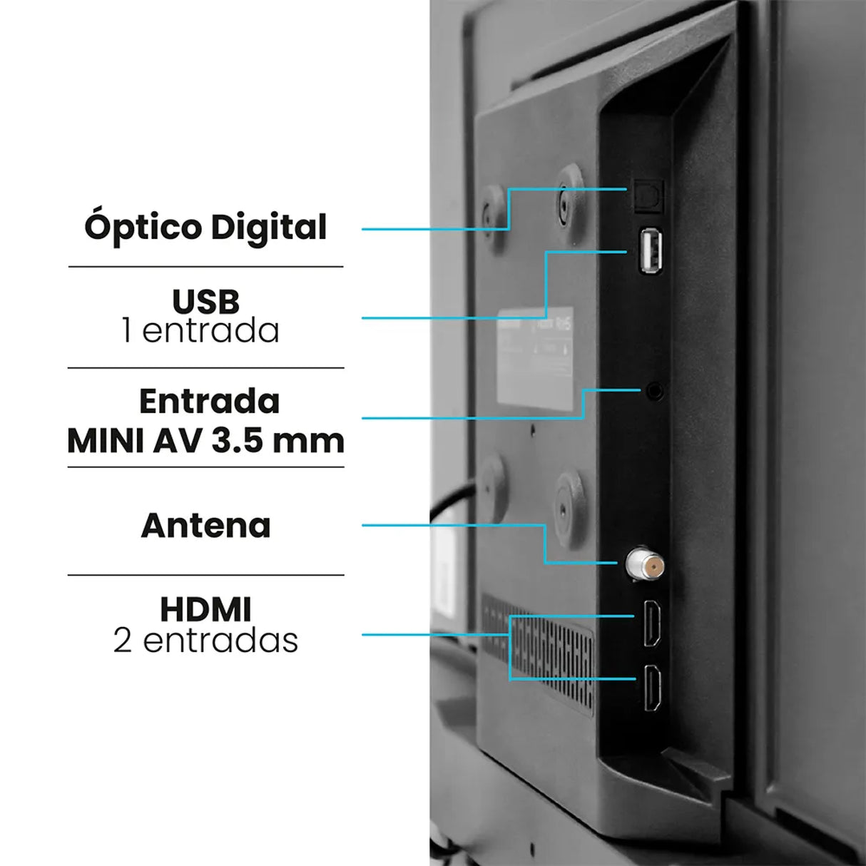 Televisor Led 72.8x42.6cm de 32 Pulgadas HD 720P - TELEVISORES | Bylmo