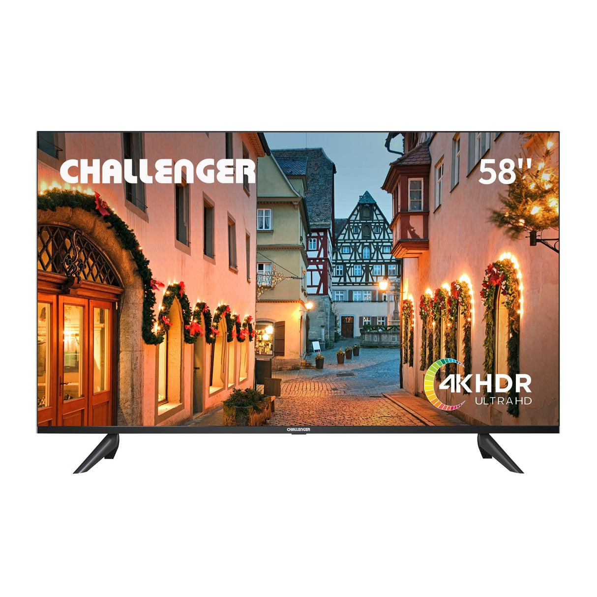 Televisor Led Smart Google 128.5x75cm de 58 Pulgadas 4K 2160P Con Wifi Integrado y Con Bluetooth - TELEVISORES | Bylmo