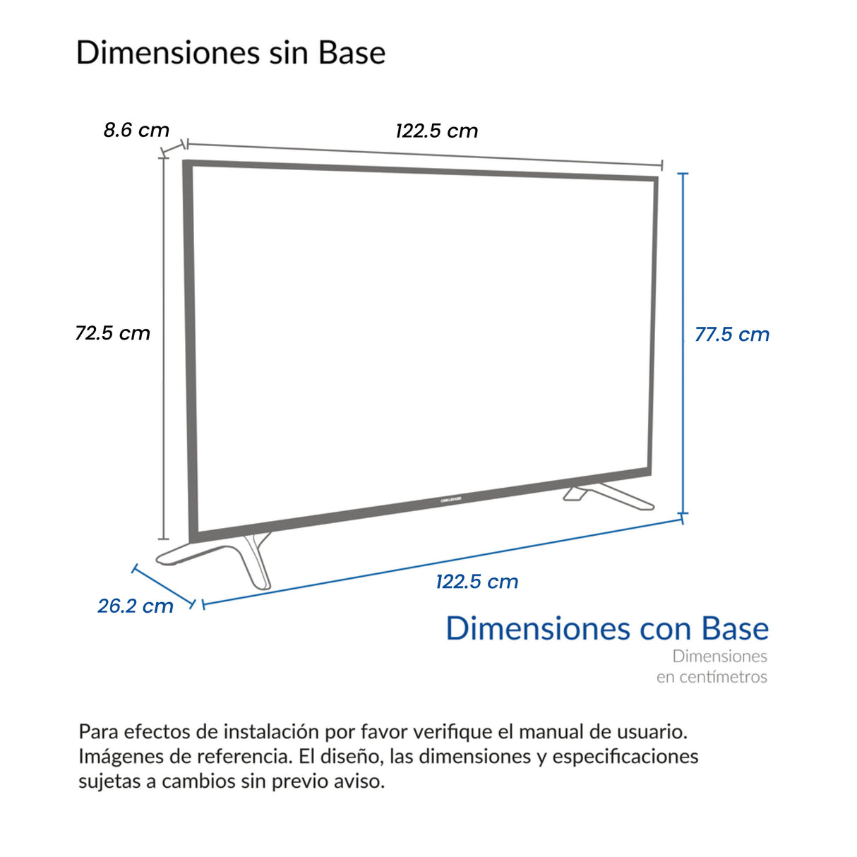 Televisor Led Smart Google 122.6x72.5cm de 55 Pulgadas 4K 2160P Con Wifi Integrado y Con Bluetooth - TELEVISORES | Bylmo