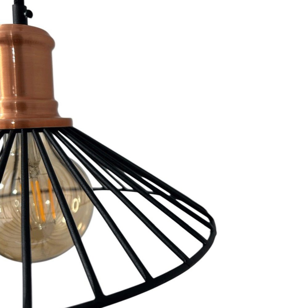 Lámpara de Techo Led Negro 25x14cm Ajustable de Una Luz - LAMPARAS DE TECHO | Bylmo