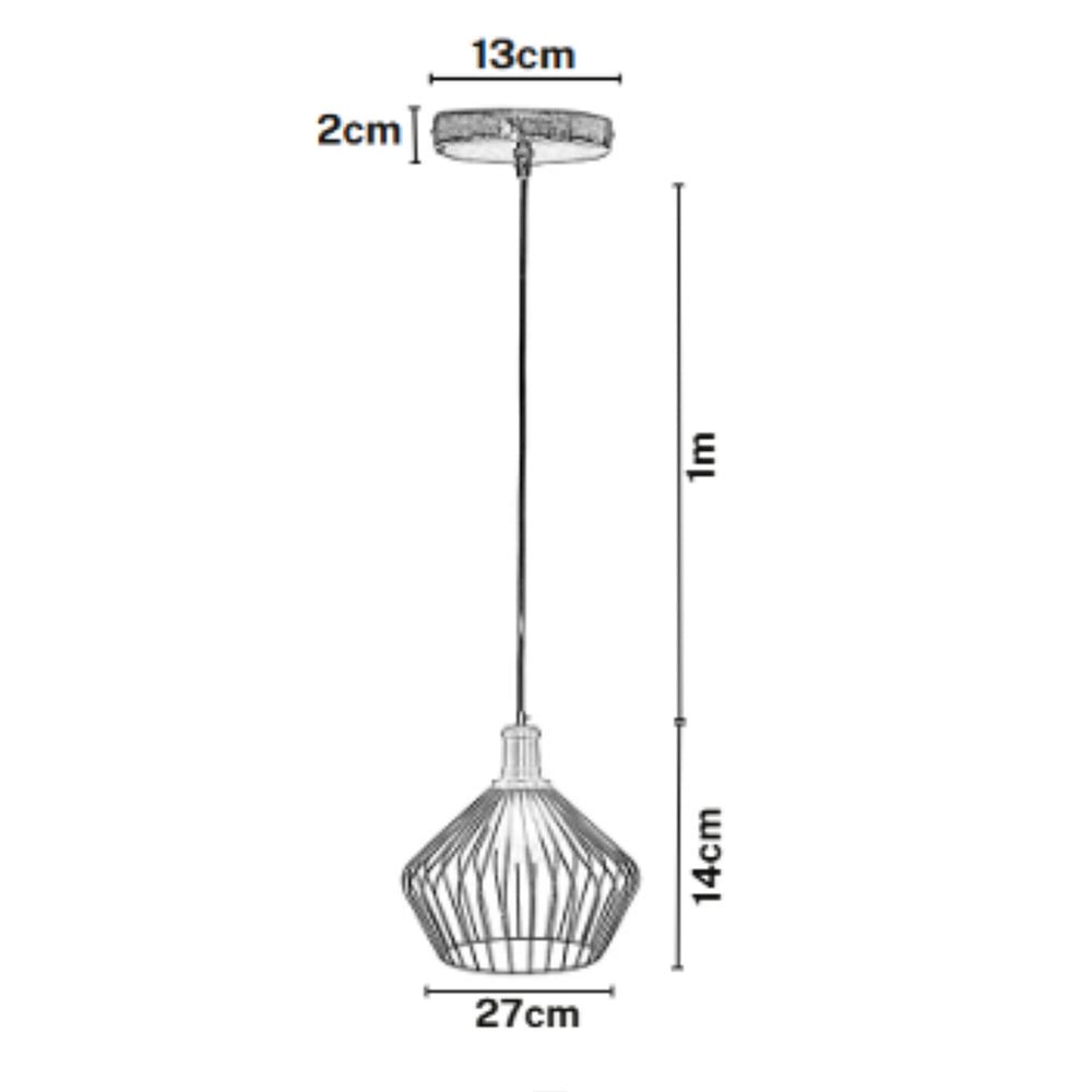Set x 2 Lámparas de Techo Led Negro 27x25cm Ajustable de Una Luz - LAMPARAS DE TECHO | Bylmo